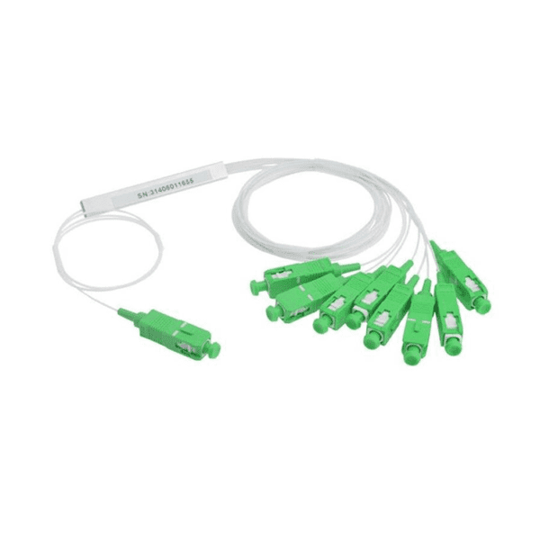 OPF SPLITER 1X8 SC/UPC, G657A1, 900μm, 1,5MT PIGTAIL EMPAQUE INDIVIDUAL