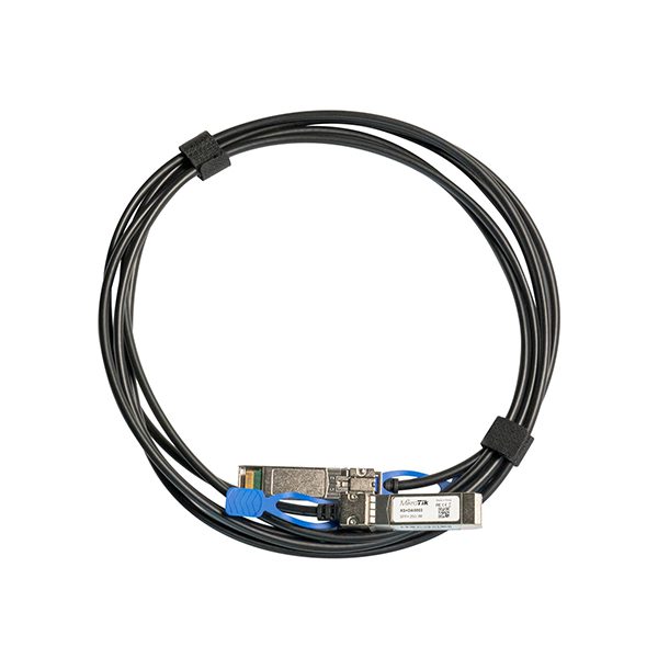 MikroTik S+DA0003 Cable de Fibra optica Cable de Fibra óptica SFP+, SFP+, Negro, 3 m
