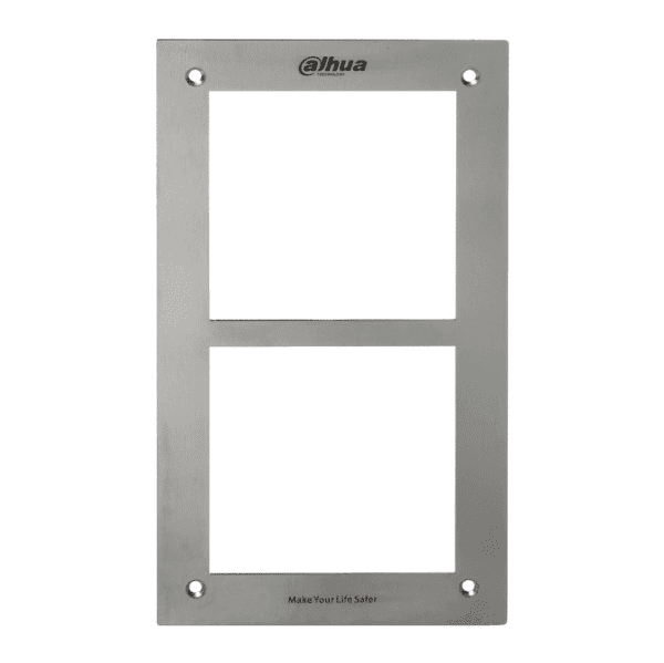 DAHUA PANEL FRONTAL DHI-VTOF002 DE 2 MÓDULOS DE ACERO INOXIDABLE IP54 IK07 - Imagen 2