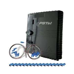 PSTEL CAJA NAP IP 65 COMPLETA 16 ADAPTADORES 1 PLC SPLITTER 1x16 SC/UPC -TLM