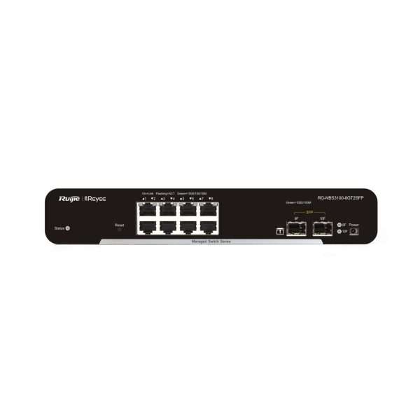 RUIJIE SWITCHES SMB REYEE RG-NBS3100-8GT2SFP-P-V2 8 PTOS GIGA POE+ 125W 2 PTOS SFP UPLINK CAPA 2 - Imagen 2