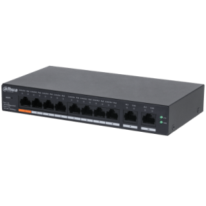 DAHUA SWITCH POE DH-CS4006-4ET2GT-60 4 PUERTOS ETHERNET / 60W / 2 PUERTOS UPLINK GIGABIT